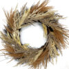 faux dried grass fall wreath