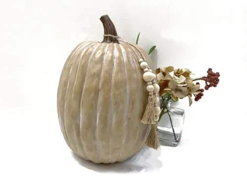 Designer pumpkin with tassel